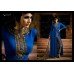 3021 BLUE NAKKASHI IMMORTAL WEDDING WEAR DRESS